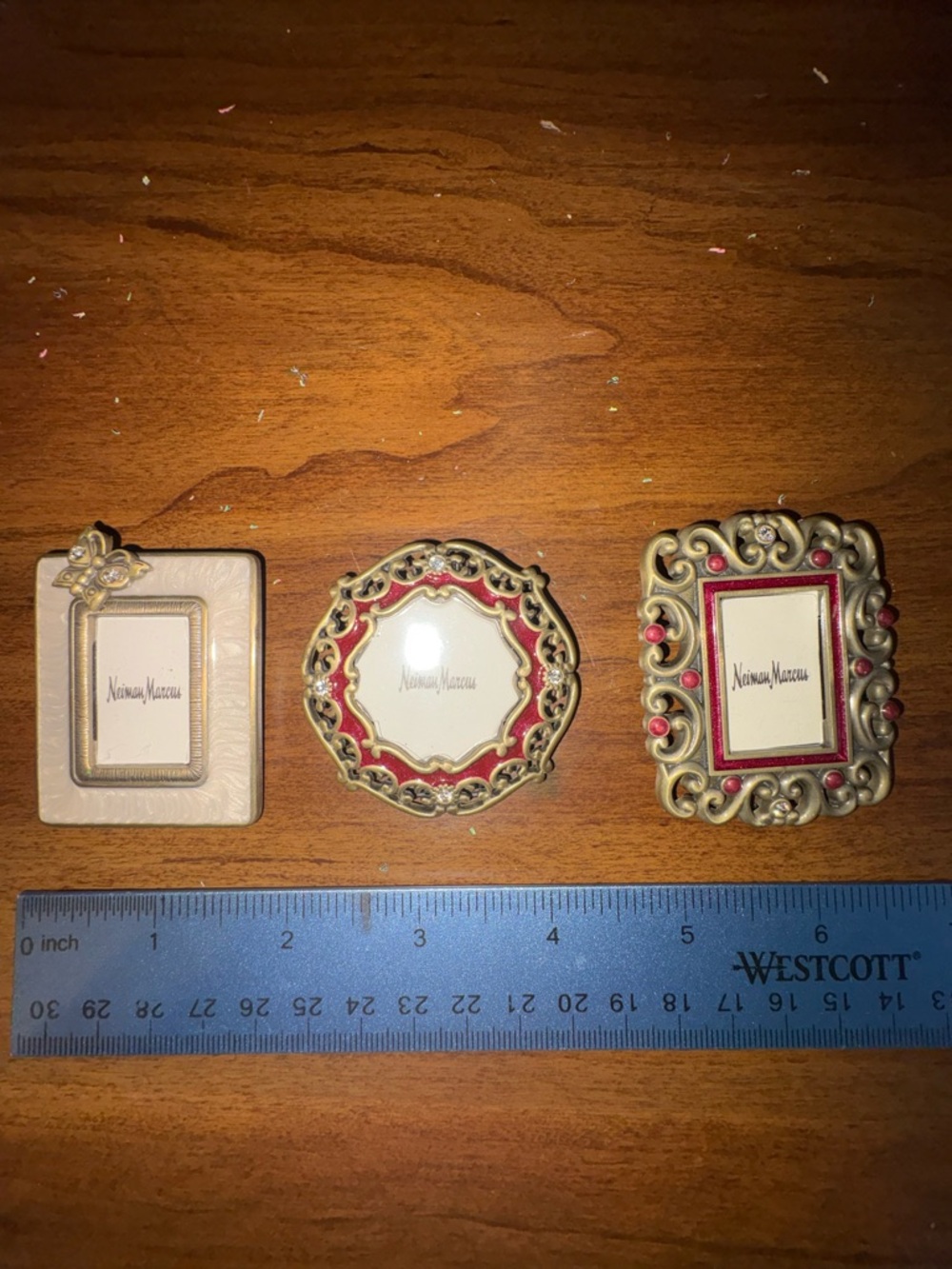 Jay Strongwater for Neiman Marcus Rare set of 3 Mini Frames - Picture 2 of 8